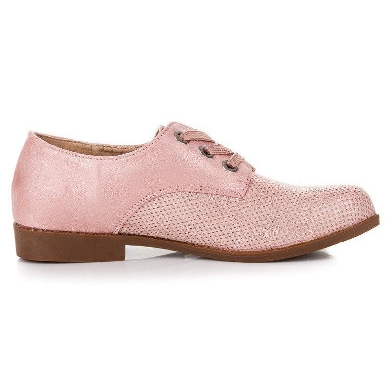Renda Sapatos estilosos com cadarço rosa