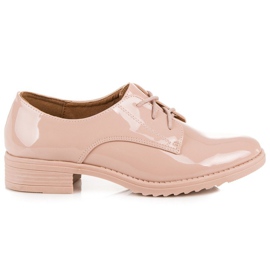 Lovery sapatos femininos lacados marrom