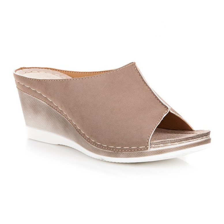 Sandálias de cunha Vinceza castanho