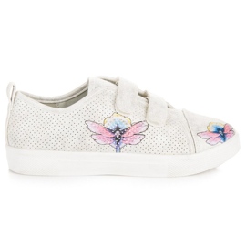 Sapatilhas Brancas com Velcro VINCEZA branco Sapatilhas Brancas com Velcro VINCEZA branco