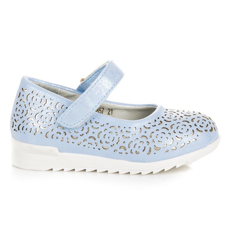 Bailarina Azul Em Velcro VINCEZA