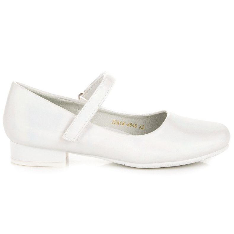 Vinceza Velcro bailarinas branco
