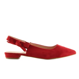 Bailarinas de salto aberto vermelho 100-879SA
