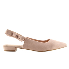 Bailarinas de salto aberto rosa 100-879SA