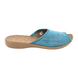 Sapatos femininos Befado pu 254D010 azul