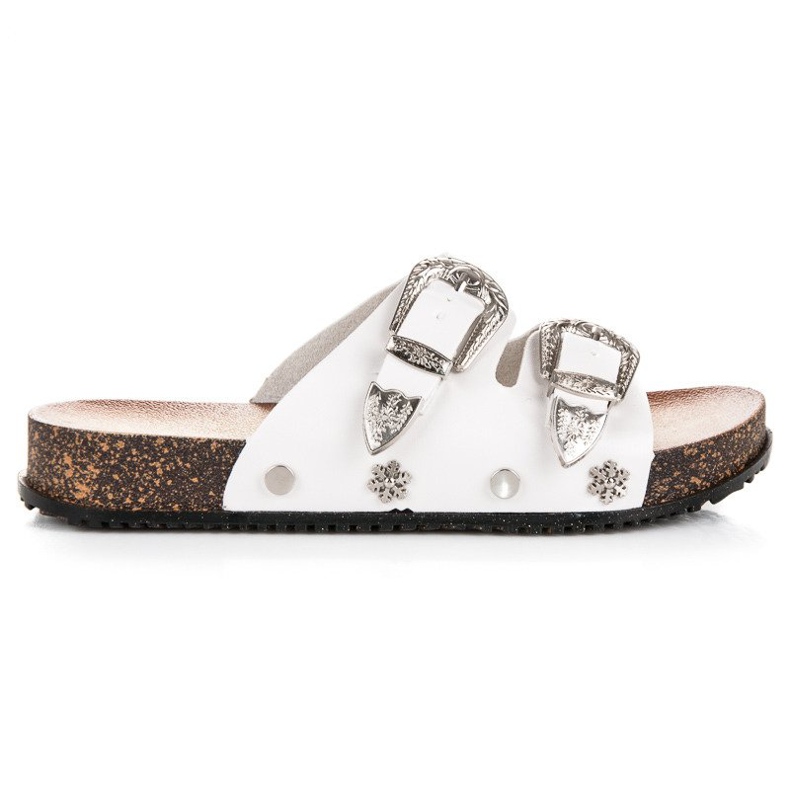 Seastar Chinelos brancos com fivelas