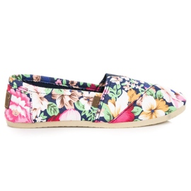 McKey Alpargatas leves com flores multicolorido