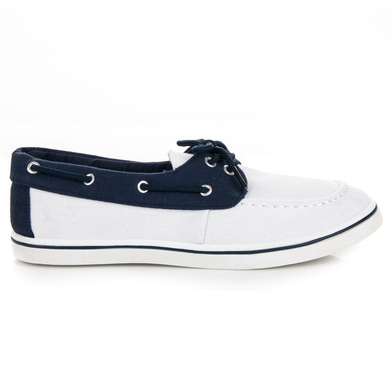 McKey Tênis, mocassins de vela branco