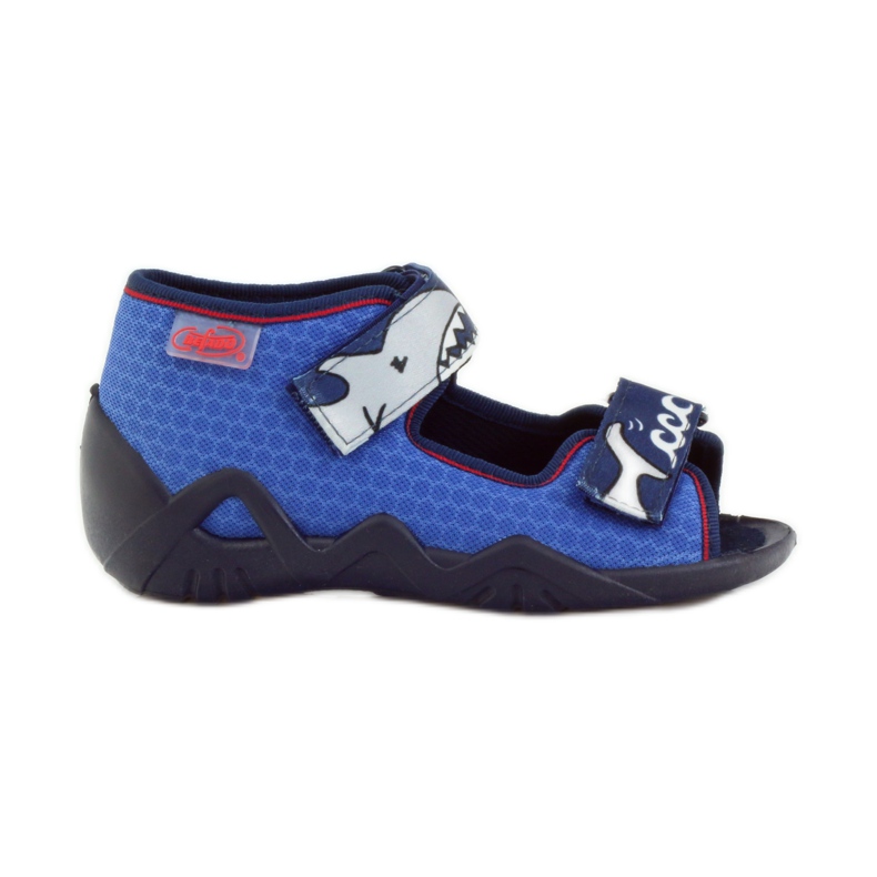 Sapatos infantis Befado, chinelos, sandálias 250p069 azul marinho azul