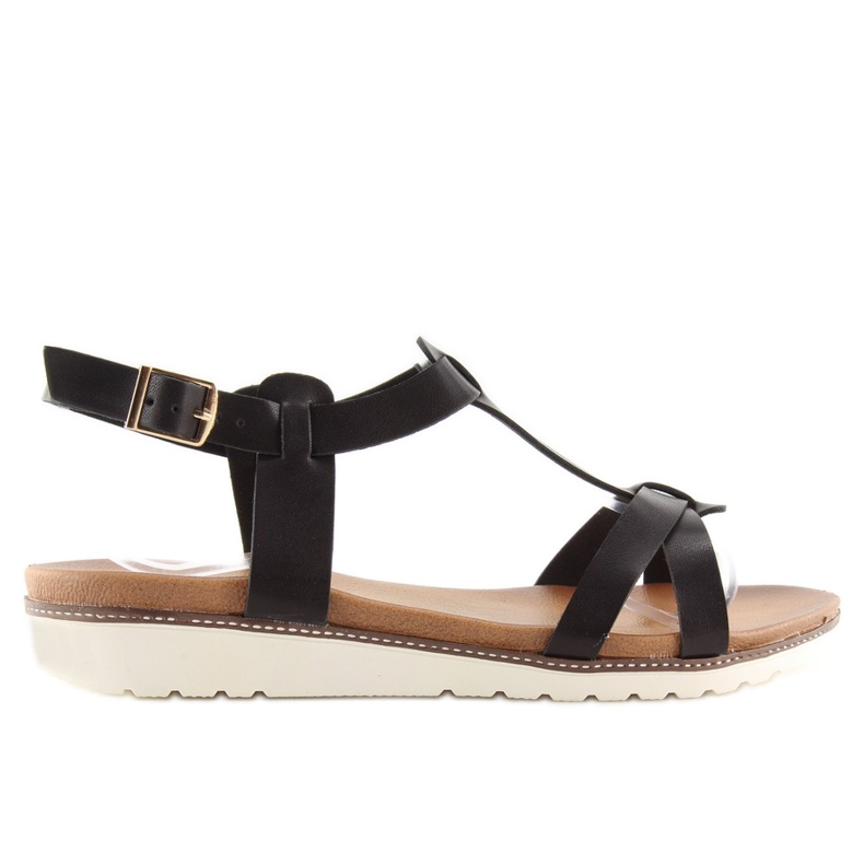Sandálias femininas pretas C1822 pretas preto