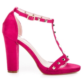 Seastar Sandálias fúcsia no poste rosa