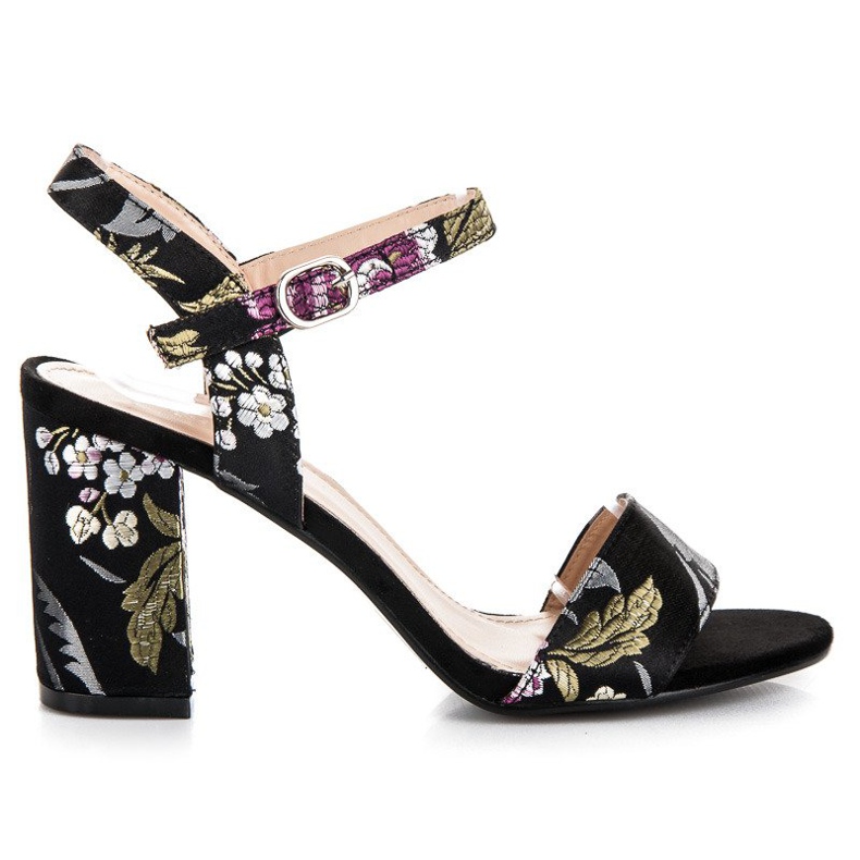 Seastar Sandálias casuais de salto alto preto