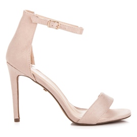 Seastar Sandália bege de salto alto