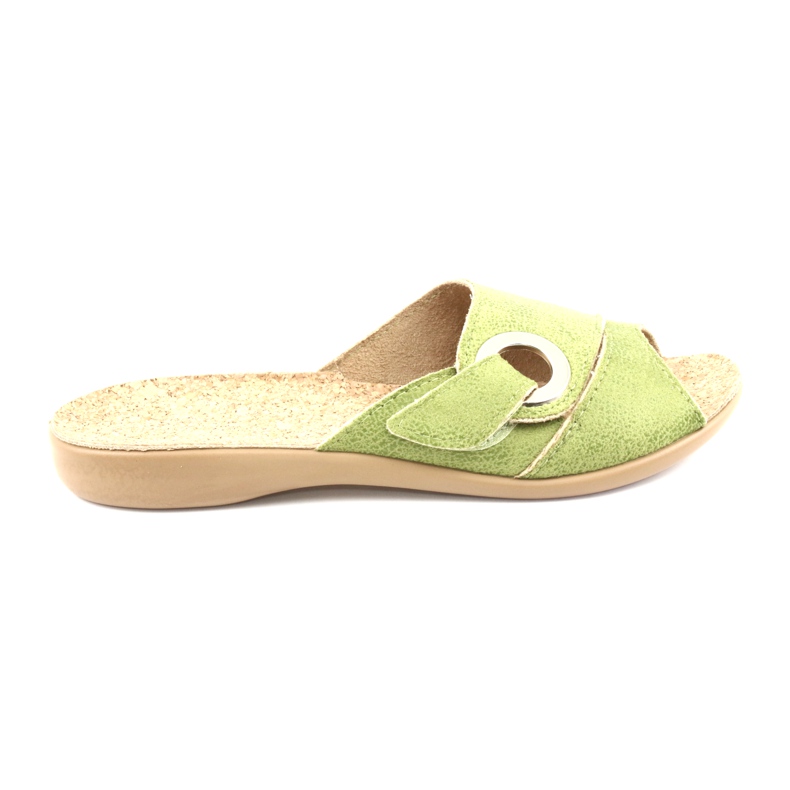 Sapatos femininos Befado pu 265D008 verde