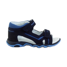 Sandálias com velcro Bartek 31825 azul marinho azul-marinho