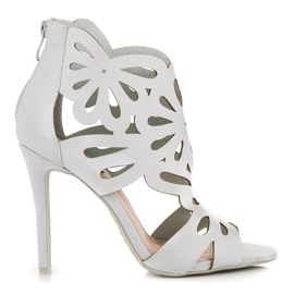 Vices Sandálias elegantes com parte superior em vícios cinza