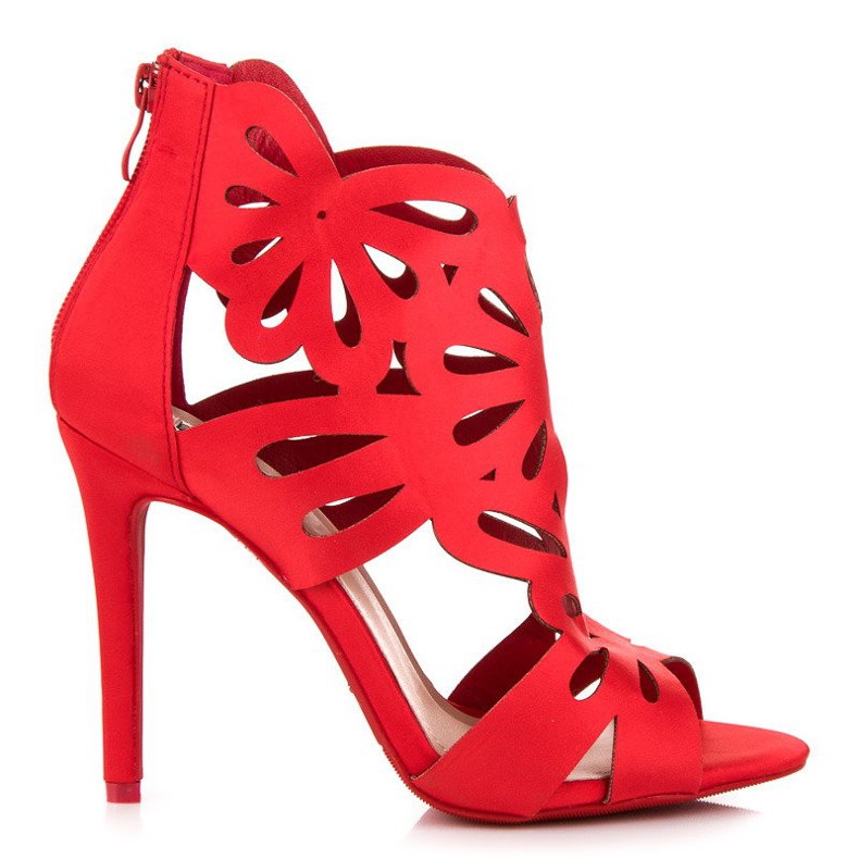 Vices Sandálias elegantes com parte superior em vícios vermelho Vices Sandálias elegantes com parte superior em vícios vermelho