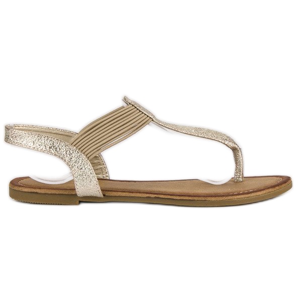 Comer Chinelos com elástico amarelo