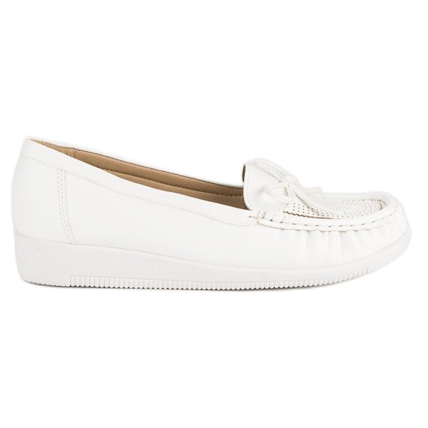 Tullo Mocassins femininos branco