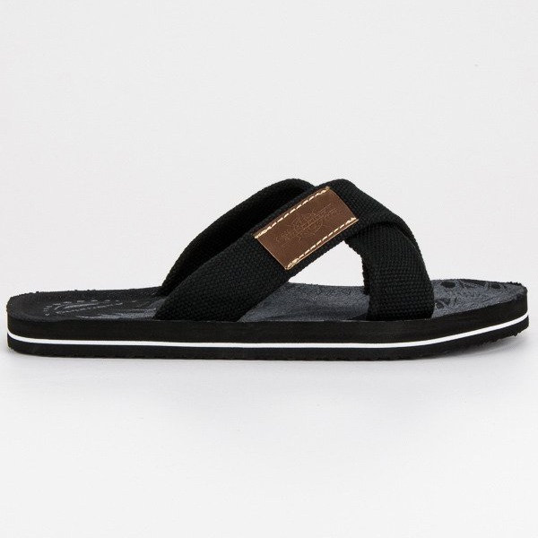 Ax Boxing Chinelos masculinos materiais preto