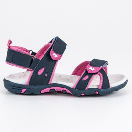 Hasby Sandálias confortáveis de velcro azul