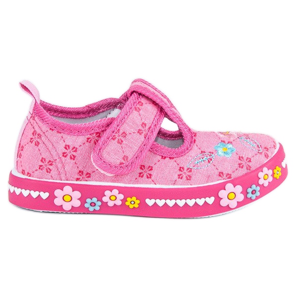 American Club tênis americano de velcro rosa