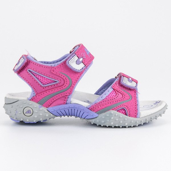 American Club Sandálias americanas para meninas rosa