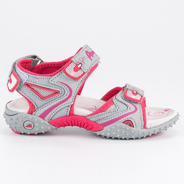 American Club Sandálias das Garotas Americanas cinza