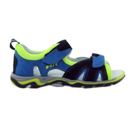 Sandálias de nabo Bartek 19187 multicolorido azul preto