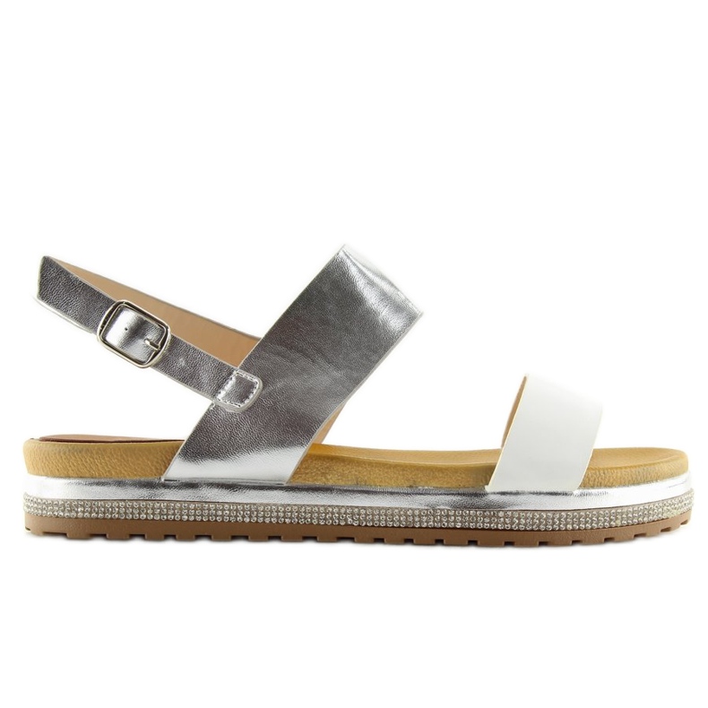 Sandálias femininas brancas SL88P Branco