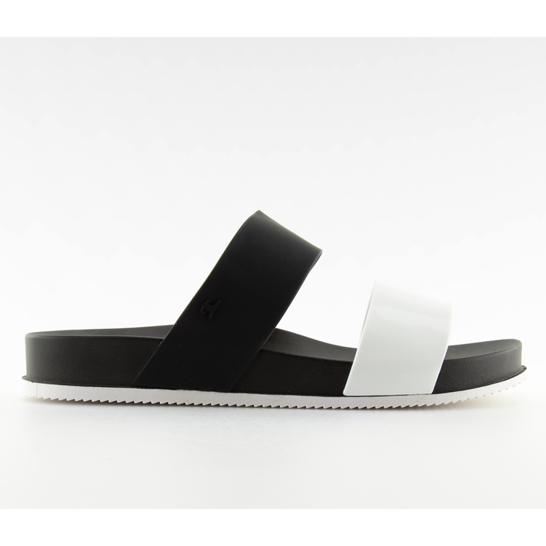 KM122 chinelos pretos de silicone preto