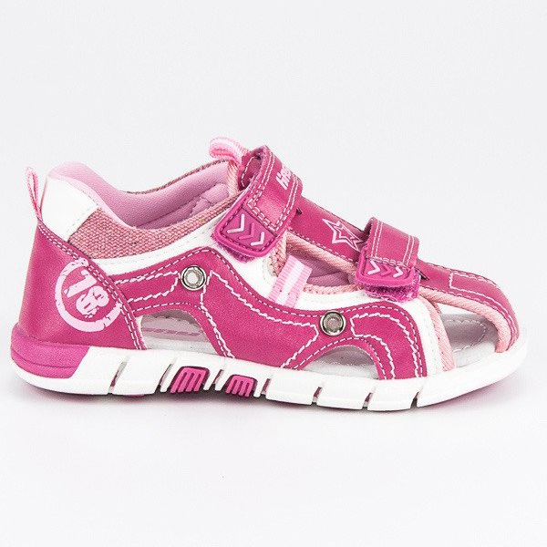 Hasby Sandálias infantis embutidas rosa