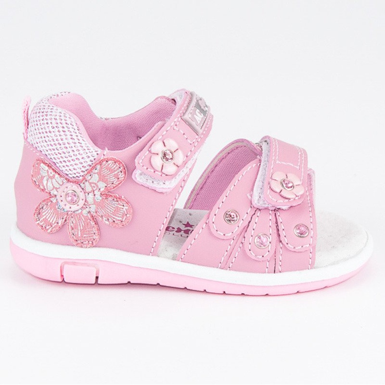 American Club Sandálias americanas para meninas rosa