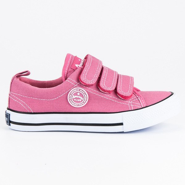 American Club Tênis Esportivos American Velcro rosa