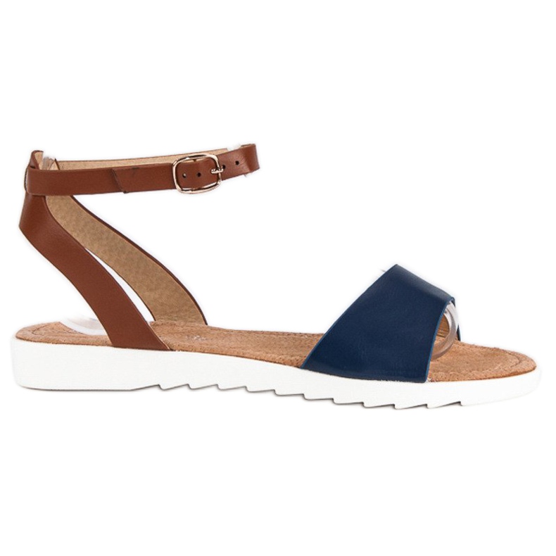 American Club sandálias americanas de fivela azul