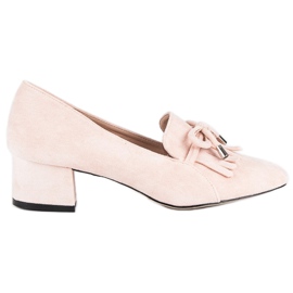 Mocassins no poste rosa Mocassins no poste rosa