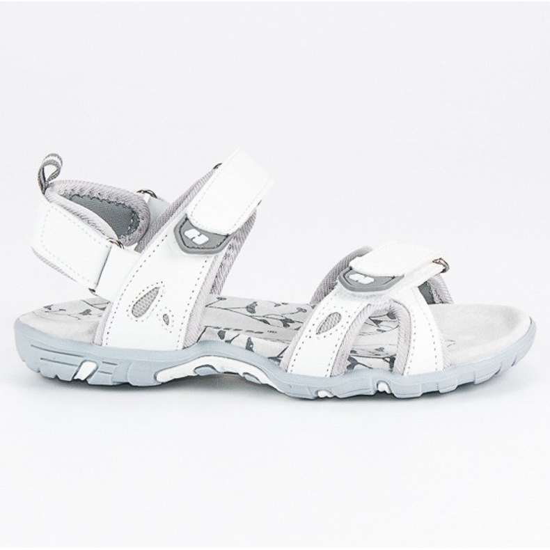 Hasby Sandálias confortáveis de velcro branco