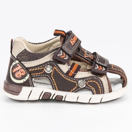 Hasby Sandálias infantis embutidas marrom