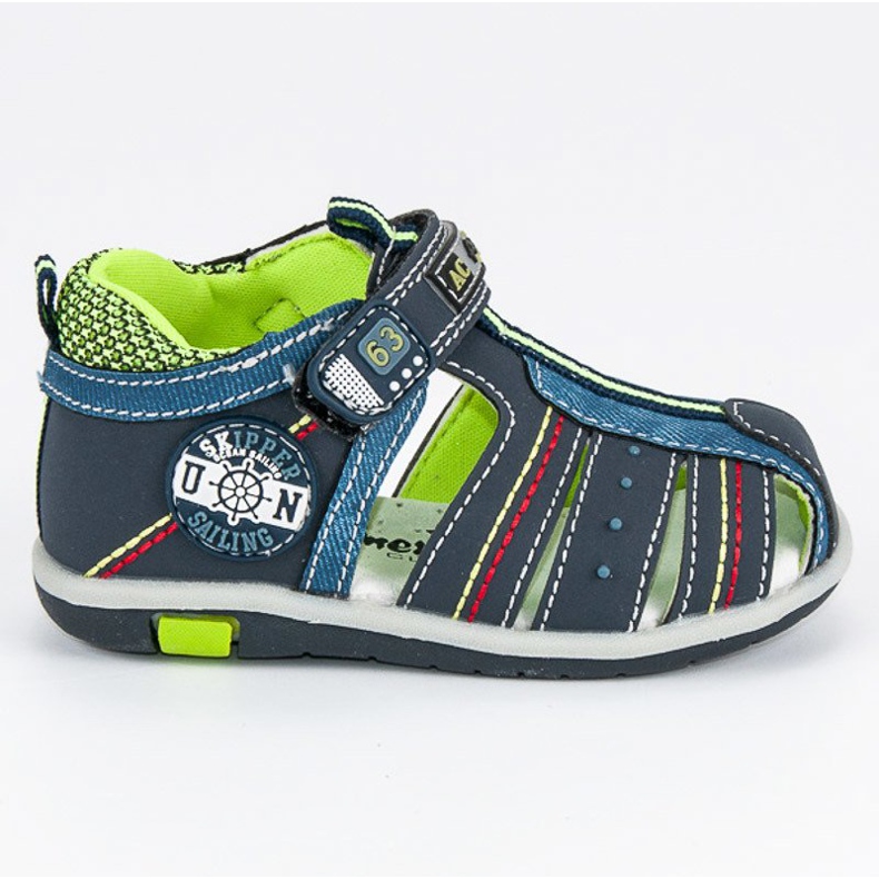 American Club Sandálias jeans americanas azul