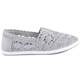 Bailarinas de renda cinza Bailarinas de renda cinza