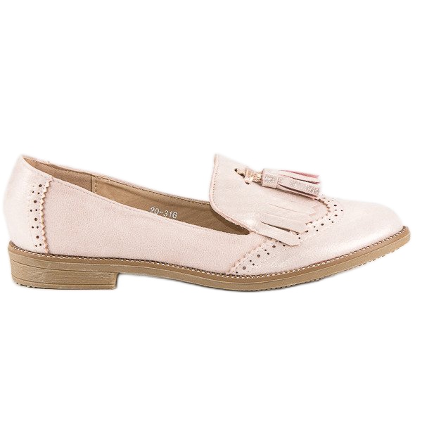 Bestelle Mocassins femininos elegantes rosa