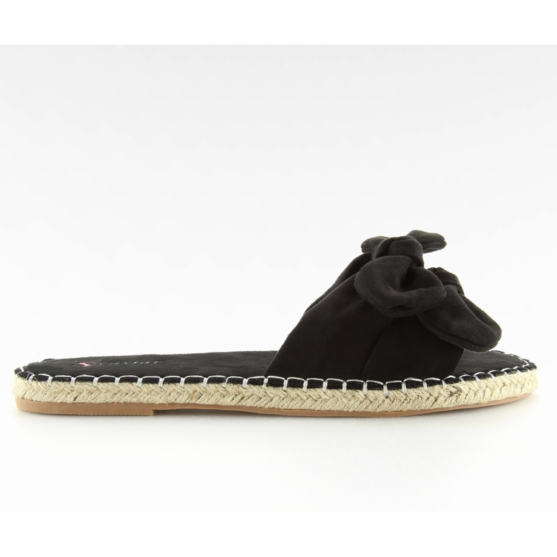 Chinelos pretos de mulher preta LL-119 Preto