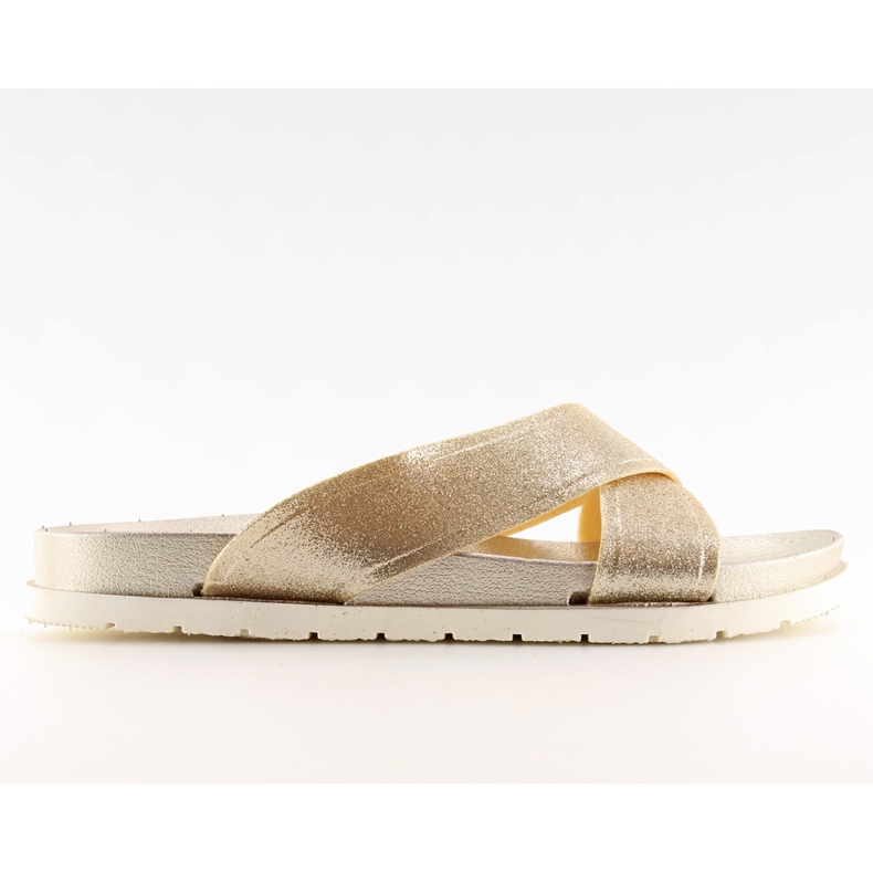 Chinelos de mulher dourados CK47P dourados