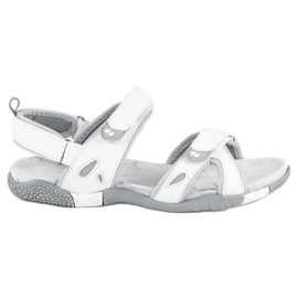 Hasby sandálias femininas de velcro branco
