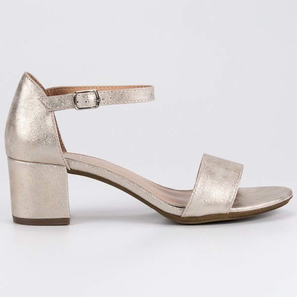 Filippo Sandálias em um poste baixo amarelo