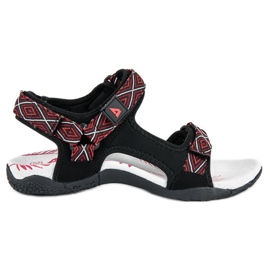 American Club Sandálias femininas confortáveis preto