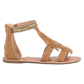 Evento Boho sandália marrom