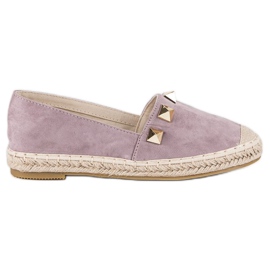 Bestelle Alpargatas roxas com strass roxo