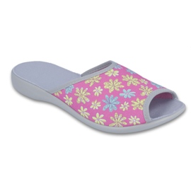 Calçado feminino Befado pu c 254D091 azul amarelo rosa Calçado feminino Befado pu c 254D091 azul amarelo rosa