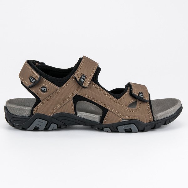 American Club Sandálias de velcro americanas castanho